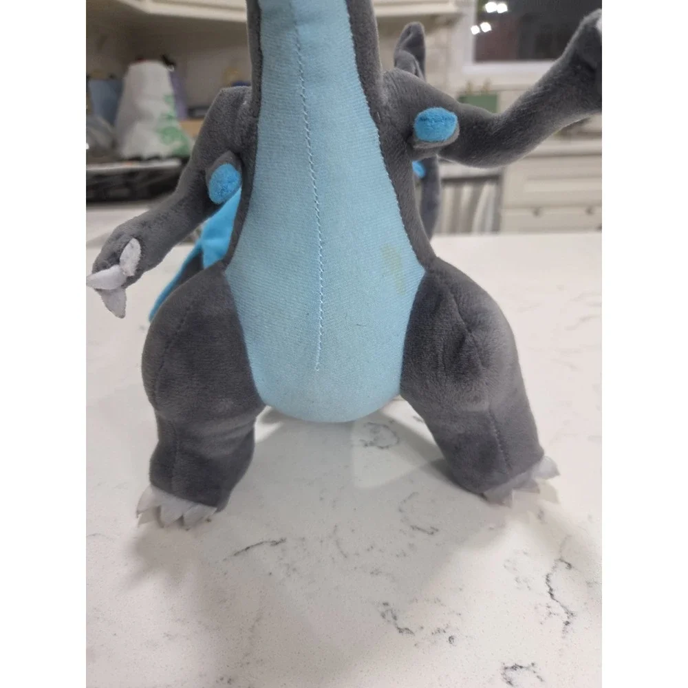 Official Pokemon Center Japan Mega Charizard X Sitting Posable Plush